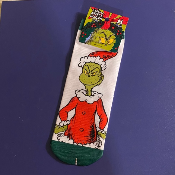 Other - New Kids Naughty Nice Grinch Socks Words on Bottom